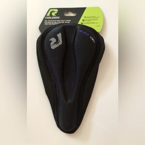 Black Gel Bike Seat Cover with Logo